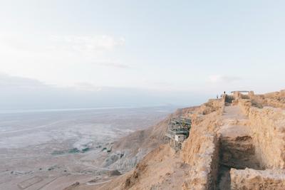 Fortăreața Masada — răsărit de soare